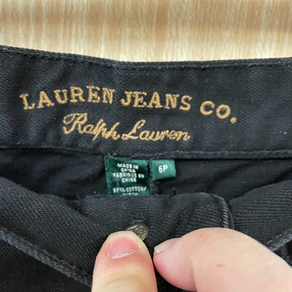 Ralph Lauren Black Pants Size 6 Petite - Picture 6 of 6